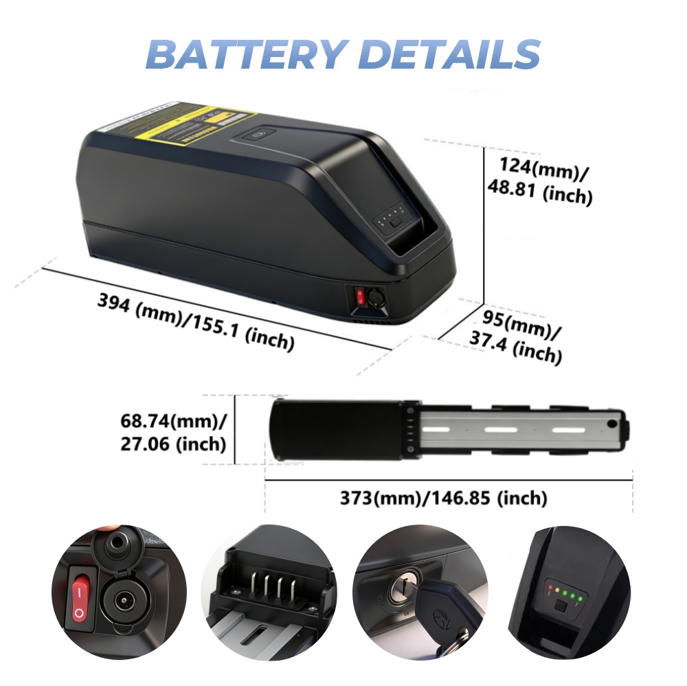 Upgrade 36V 48V Lithium Batter - Ebike Battery 48V 20Ah Hailong review and price