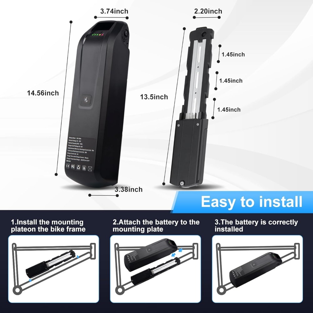 36V 48V 52V Hailong Ebike Batt - Ebike Battery 48V 20Ah Hailong review and price