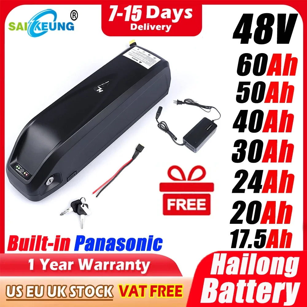 Original 48V 52V 20AH 60V Ebik - Ebike Battery 48V 20Ah Hailong review and price