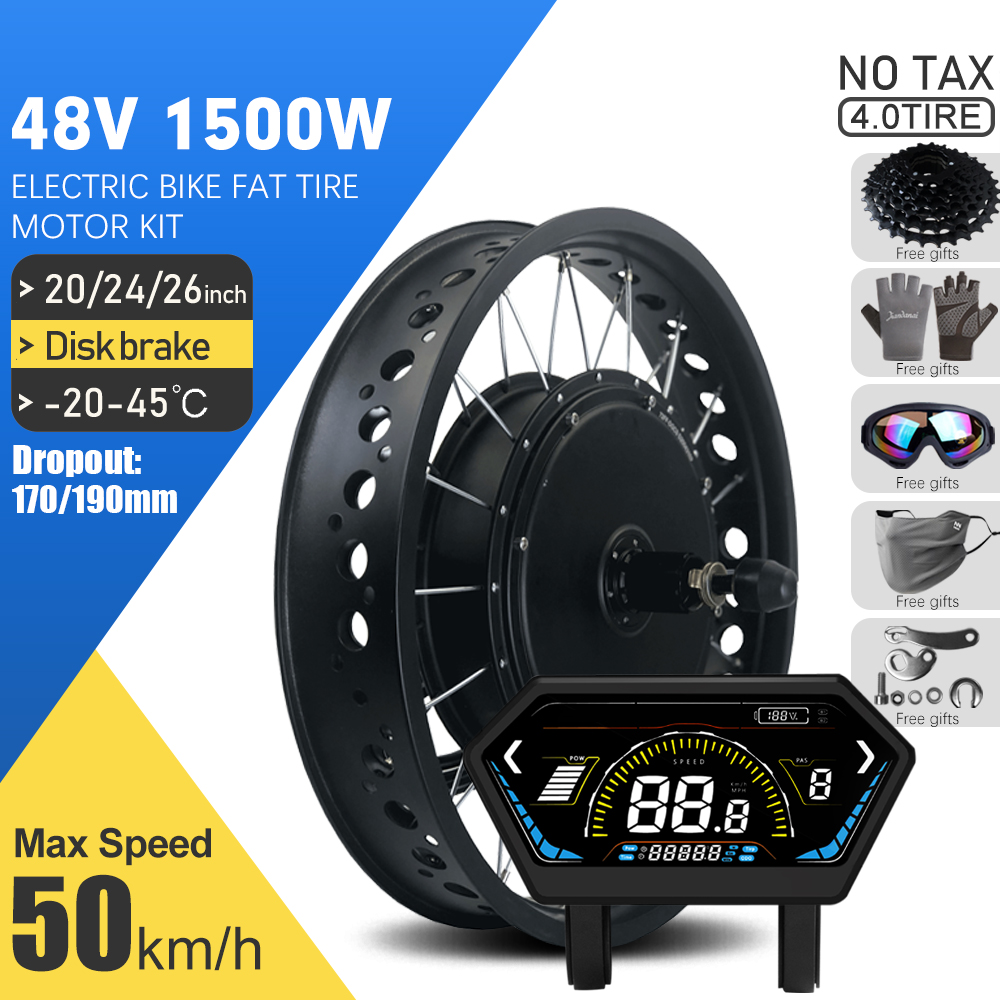 Electric Fat Bike Kit 48V 1500 - 72V 5000W Hub Motor Kit review and price
