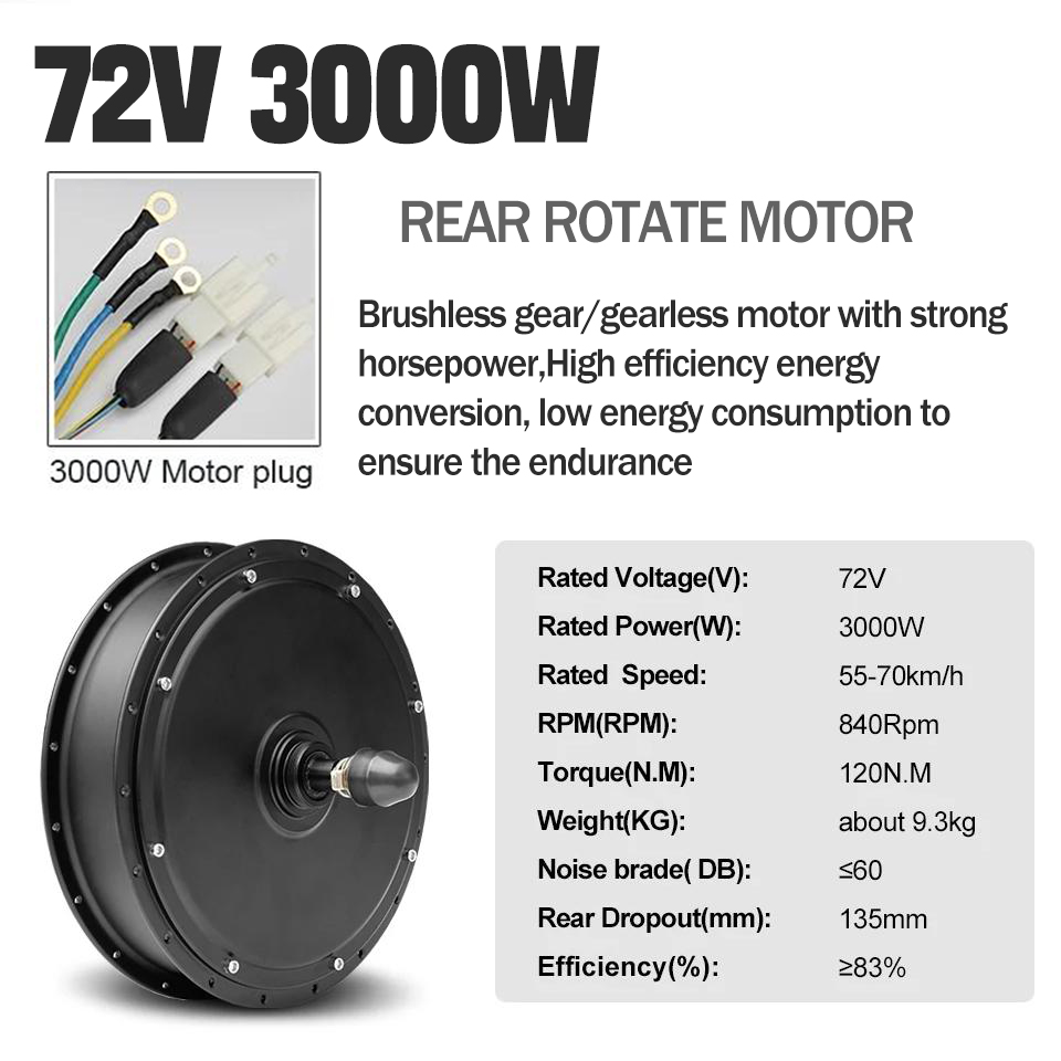72V 3000W E Bike Conversion Ki - Ebike Conversion Kit 72V 3000W review and price